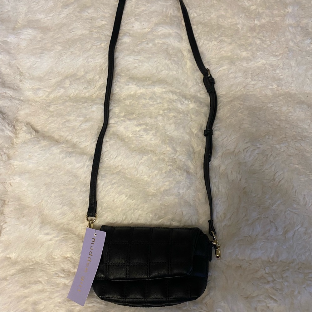 Madden Girl black crossbody bag, NWT